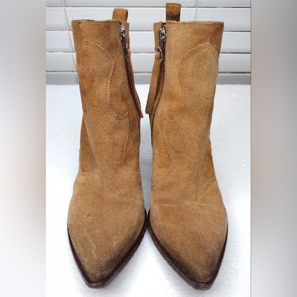 GOLO Lasso Western Revival Boho Suede Snip Toe Ankle Boots - Picture 6 of 16